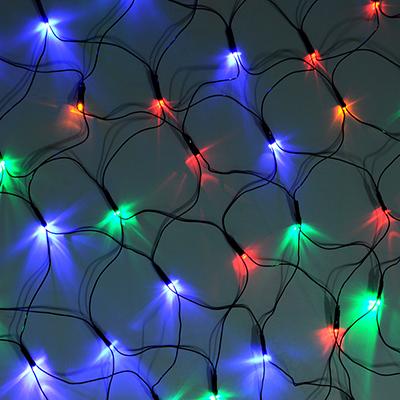 362-074 ГИРЛЯНДА ЭЛЕКТРИЧЕСКАЯ СЕТКА СНОУ БУМ 224 LED, МУЛЬТИЦВЕТ, 8 РЕЖИМОВ, ПВХ ПРОВОД, 220В