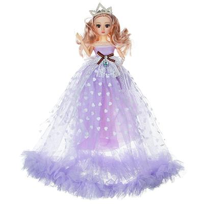 267-741 ИГРОЛЕНД КУКЛА В ПЫШНОМ СВАДЕБНОМ НАРЯДЕ, 30СМ, ПЛАСТИК, ПОЛИЭСТЕР, 4-8 ЦВЕТОВ