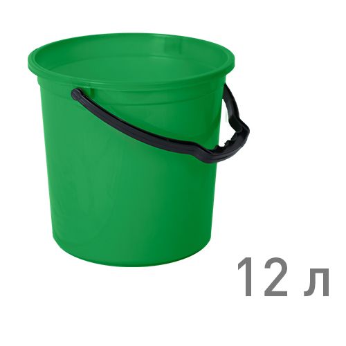 Ведро "ТЮЛЬПАН" 12 л ЗЕЛЕНЫЙ