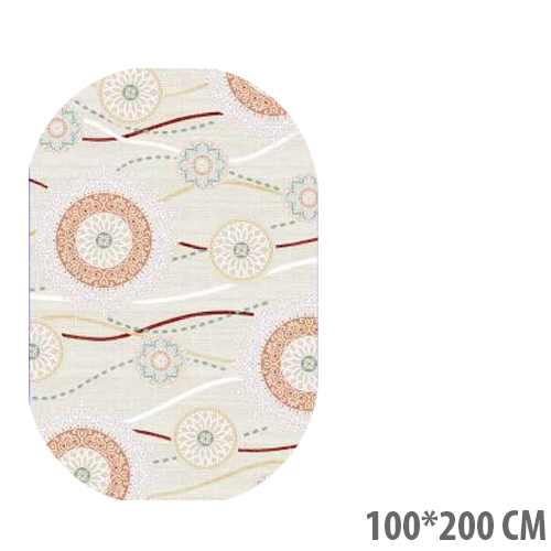Ковер "ANGEL" 100*200 овал. - Q008A CREAM/CREAM