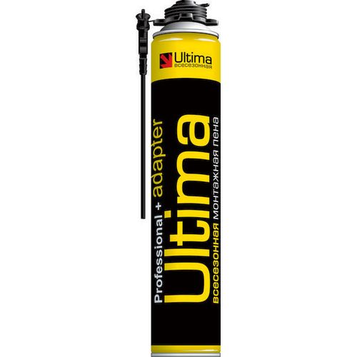 Пена монтажная Ultima PRO+адаптер, всесезонная 750мл "Пеносил"