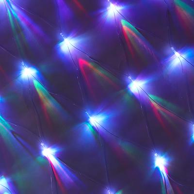 351-539 ГИРЛЯНДА ЭЛЕКТРИЧЕСКАЯ СНОУ БУМ СЕТЬ УЛИЧНАЯ, 1, 5Х1, 5М, 96LED, RGBYWО (7 В 1), ПЕРЕЛИВ, ПРОЗРАЧНЫЙ