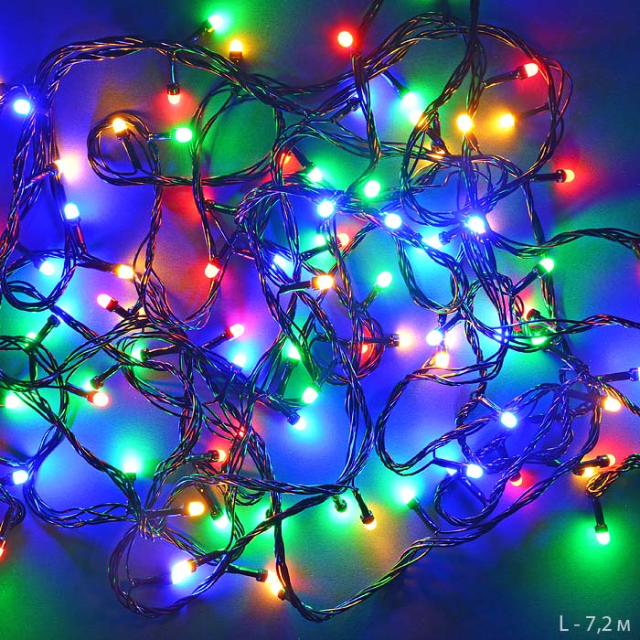 602732 Гирлянда 7,2 м / 100L LED V-8 /