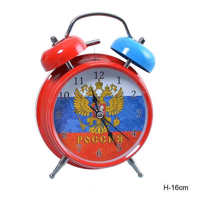 638118 Будильник Россия 16 см 