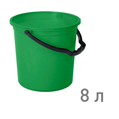 Ведро "ТЮЛЬПАН" 8 л ЗЕЛЕНЫЙ 