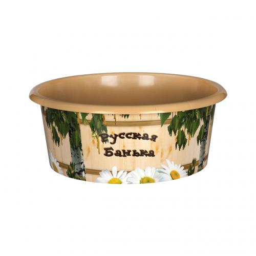 Таз "Русская банька" 15л. М2557