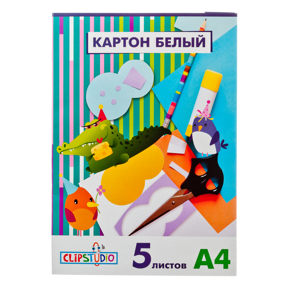 583-213 НАБОР БЕЛОГО КАРТОНА CLIPSTUDIO А4, 5 ЛИСТОВ