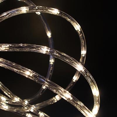 383-016 СВЕТОДИОДНЫЙ ШНУР СНОУ БУМ 10М, 24LED/M, 2 ДОРОЖКИ, 8 РЕЖИМОВ, ШАМПАНЬ, 220В