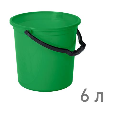 Ведро "ТЮЛЬПАН" 6 л ЗЕЛЕНЫЙ