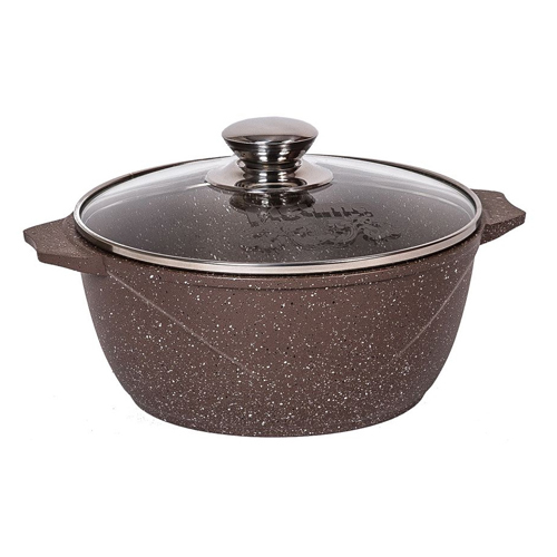 46806 Кастрюля 6л АП Гранит brown
