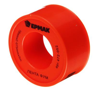 472-052 ЛЕНТА ФУМ, 3/4"(19 ММ)Х0, 075 ММХ5 М, ЕРМАК