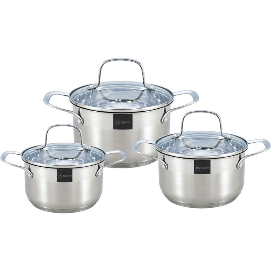 Посуда RS\CW 1615-06 /6 пр./ст.к./1.8л, 2,5л, 3,5л/5-ти шаговое дно