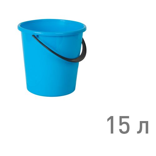 Ведро "РОМАШКА" 15 л ГОЛУБОЙ