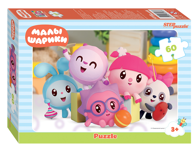 81173 Мозаика "puzzle" 60 "Малышарики" (Мармелад Медиа) 