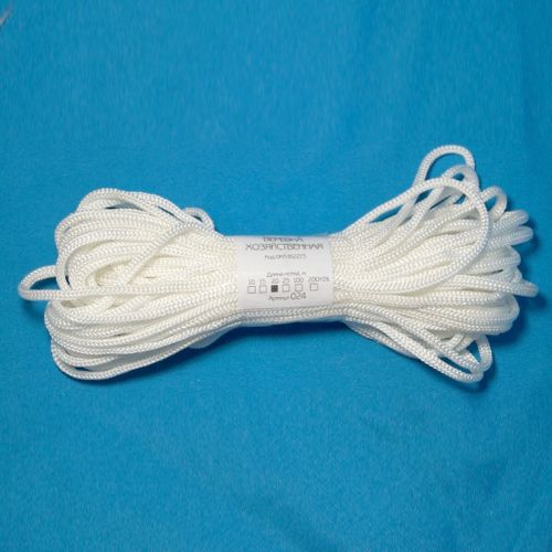 Верёвка хоз. 024 D=4mm,L=20m, уп.200 шт г.Рязань 
