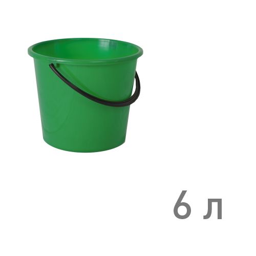 Ведро "РОМАШКА" 6 л ЗЕЛЕНЫЙ (г.Пятигорск) 