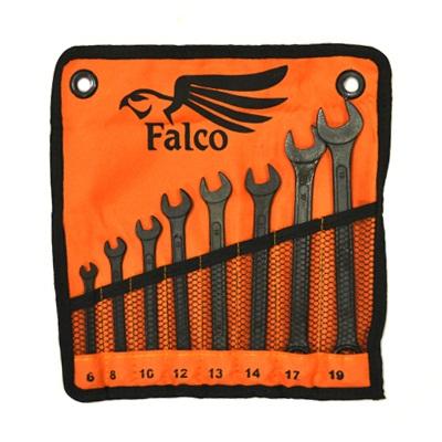 FALCO НАБОР КЛЮЧЕЙ КОМБ. ФОСФАТ. В СУМКЕ 8 ПР., 6-19ММ (6, 8, 10, 12, 13, 14, 17, 19)