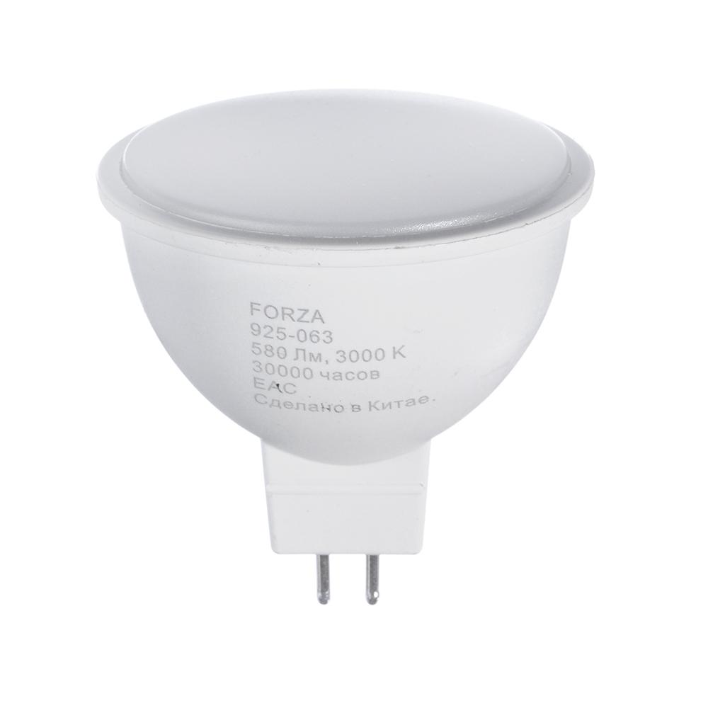925-063 FORZA ЛАМПА СВЕТОДИОДНАЯ MR16, GU5.3 8W, 580LM, 3000К