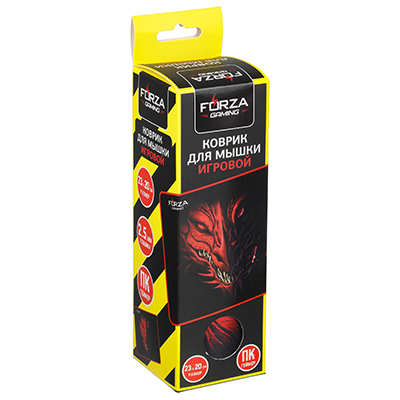 405-019 FORZA КОВРИК ИГРОВОЙ, 230X200X2.5ММ, С РИСУНКОМ, ПОЛИЭСТЕР 