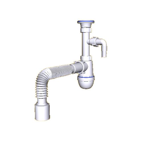 Сифон АНИ 1 1/4 "* 40 с отводом ст. м с г/тр (С1310) 
