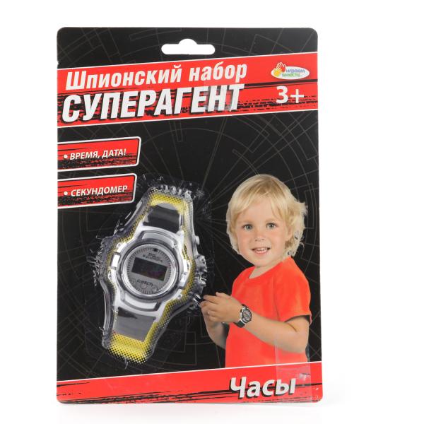 165050 ШПИОНСКИЙ НАБОР "ИГРАЕМ ВМЕСТЕ" "СУПЕРАГЕНТ" ЧАСЫ НА КАРТ 