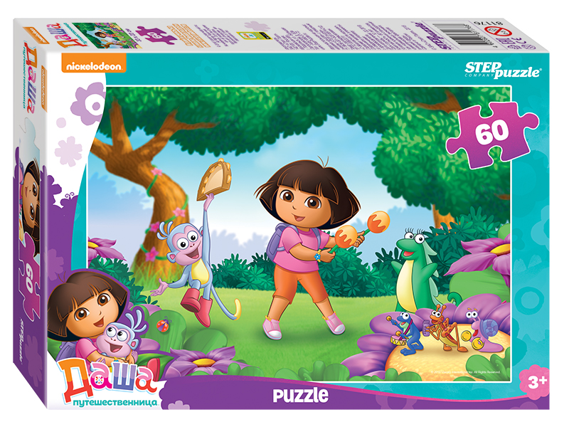 81176 Мозаика "puzzle" 60 "Даша-путешественница" (Никелодеон)