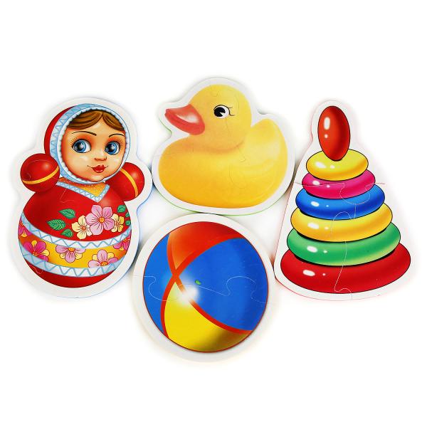 248884 МАКСИ-ПАЗЛ "УМКА" ИГРУШКИ. МЯГКИЙ (ЕВА) НА БЛИСТЕРЕ 