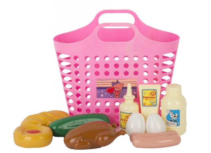  У893 Игровой набор «Продуктовая корзинка» (12 пр.)