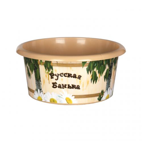 Таз "Русская банька" 10л. М2554